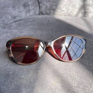 Valentino V634 women cat eyes Glasses frame only, Beige Horn,